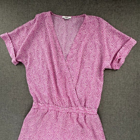 Bar III Romper Shorts Medium Polyester Fuschia Lightweight Relaxed Fit - Picture 3 of 14